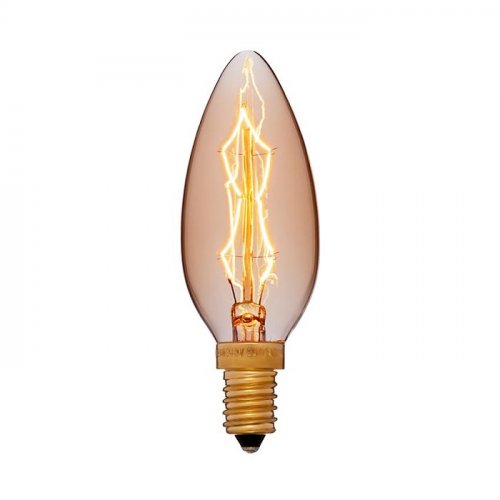 Лампа светодиодная филаментная Ретро Sun Lumen Свеча C35 Е14 220В 4Вт 300Лм 2200K картинка 